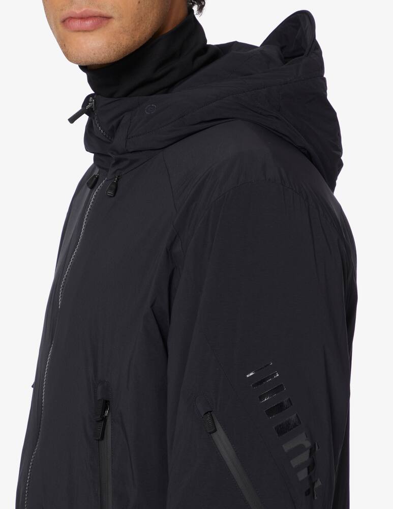 rinascente Rh+ Felpa con cappuccio imbottita 3 elements - Nero