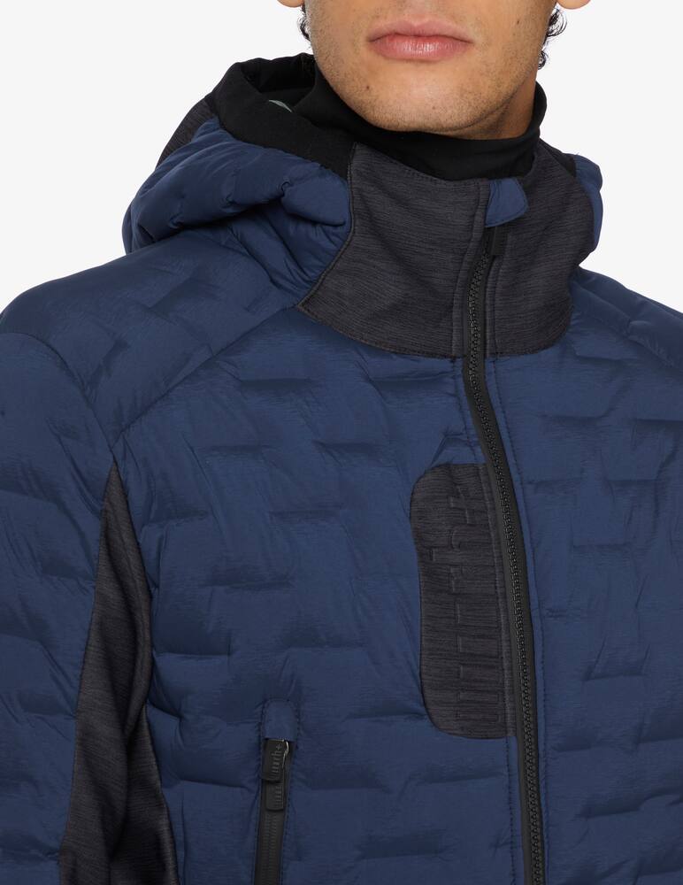 rinascente Rh+ Felpa con cappuccio 5 elements hybrid  - Blu