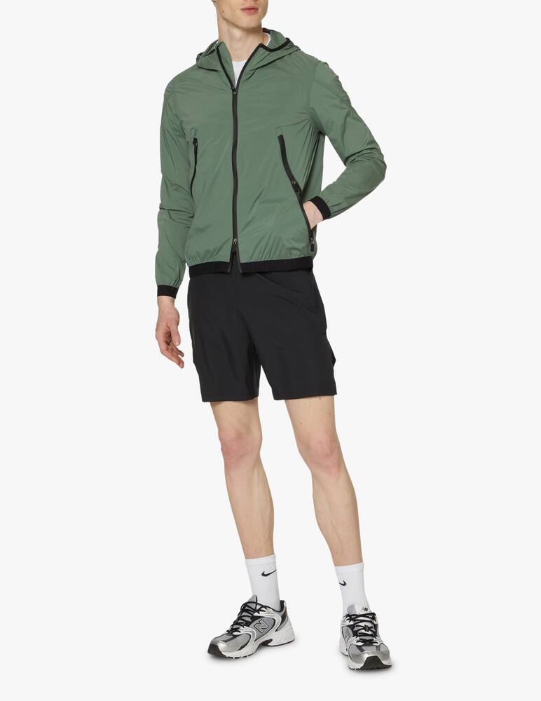 rinascente Rh+ Windbreaker hooded jacket - green