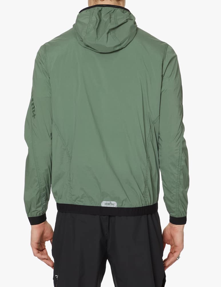 rinascente Rh+ Windbreaker hooded jacket - green