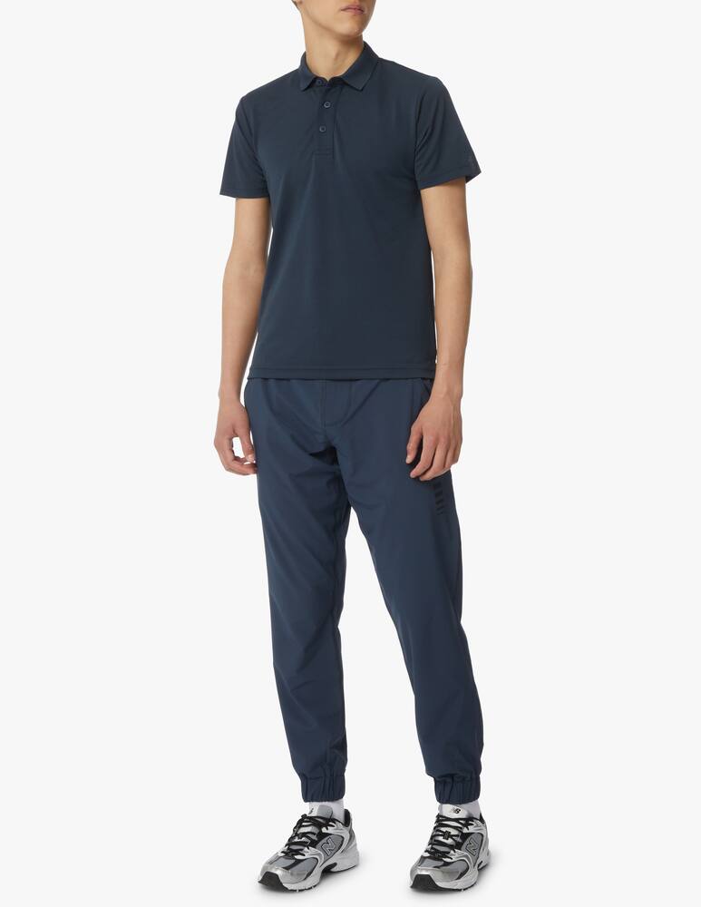 rinascente Rh+ Tech piquet short sleeve polo - blue