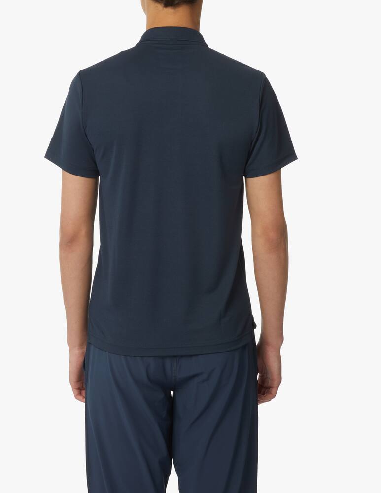 rinascente Rh+ Tech piquet short sleeve polo - blue