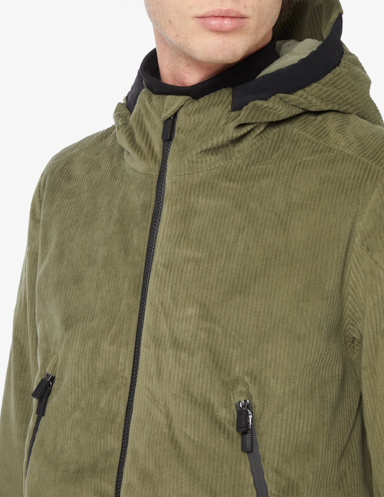 rinascente Rh+ Giacca imbottita in velluto a coste 4 elements - Verde