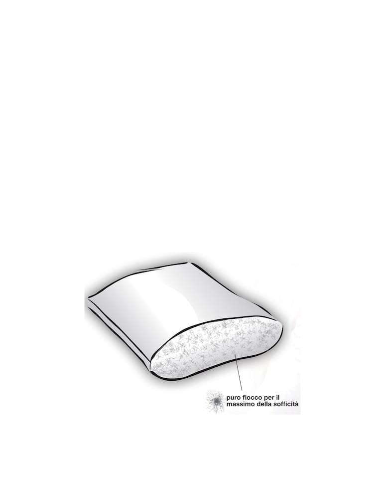rinascente Daunenstep Guanciale piuma diamant classic 50x80cm - bianco