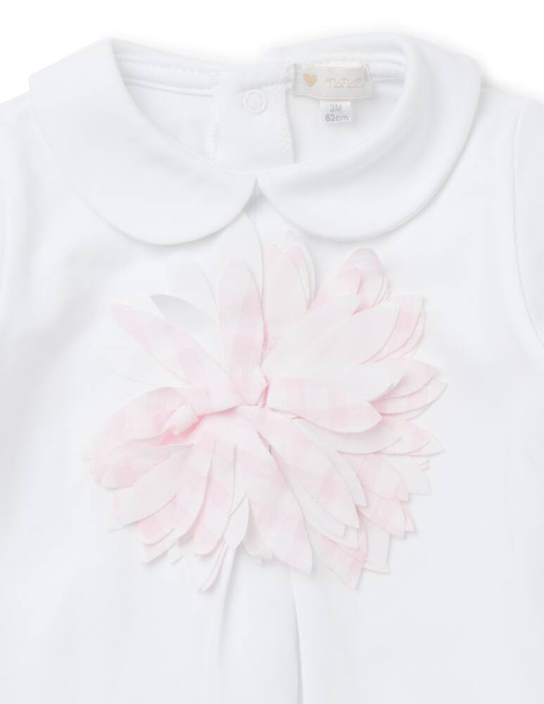 Nanan Flower baby suit - White - picture 2 Nanan Flower baby suit - White - picture 2