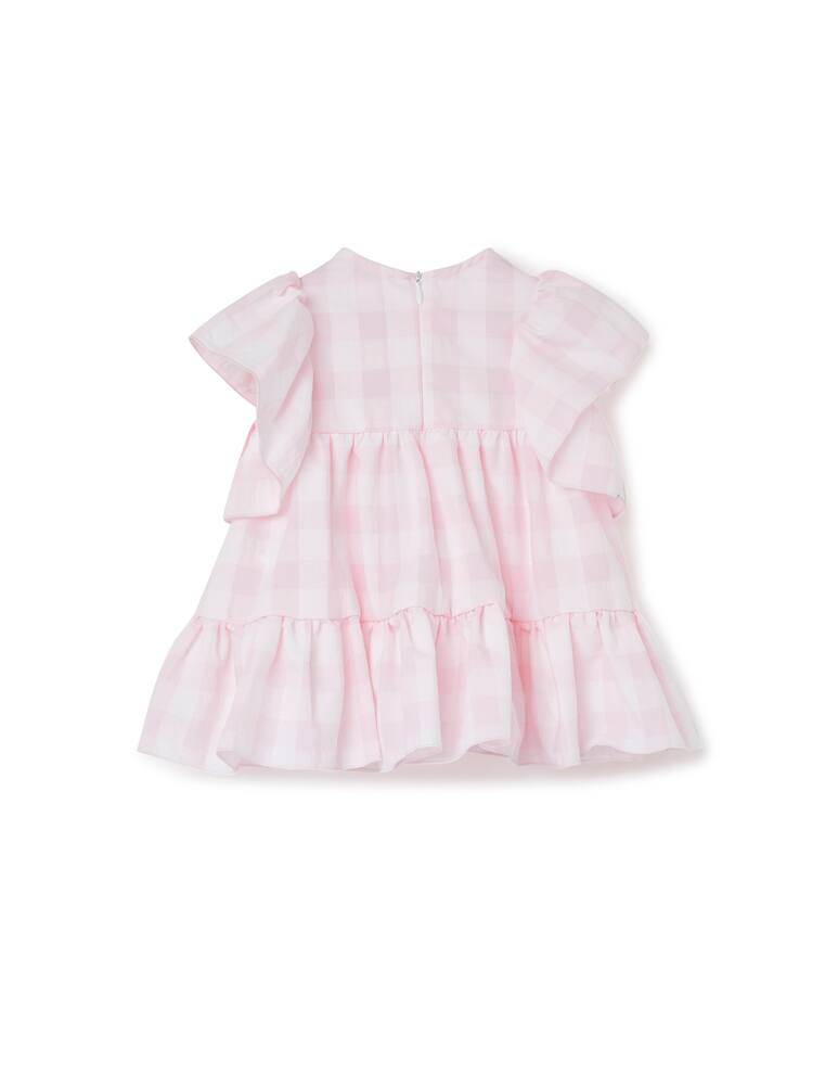 rinascente Nanan Vestitino scozzese con balze - Rosa