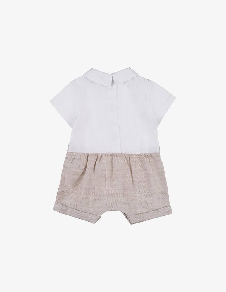 rinascente Nanan Plaid romper with collar