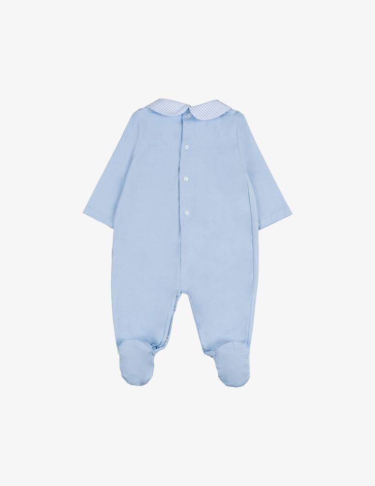 rinascente Nanan Collared stripe sleepsuit