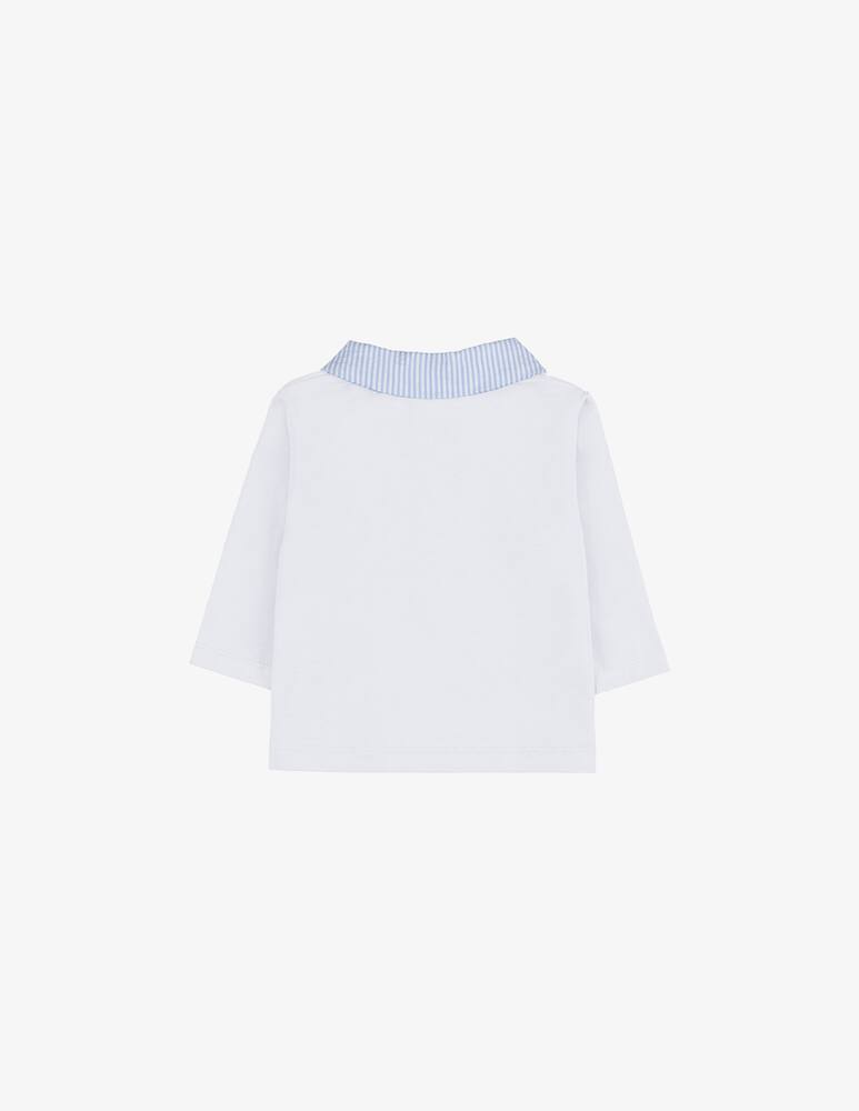 rinascente Nanan Collared stripe sleepsuit