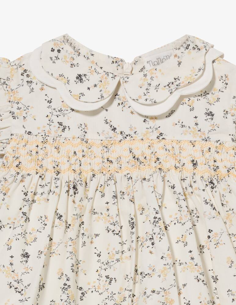 Nanan Floral smocked dress with collar - picture 3