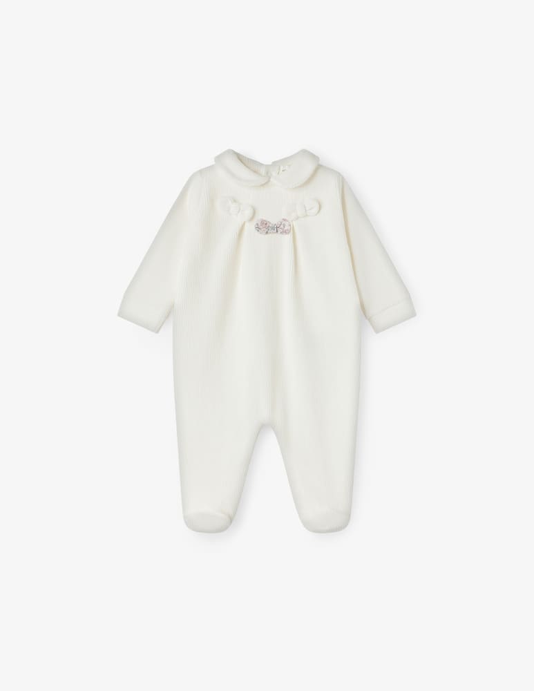 rinascente Nanan Babygrow with bow collar