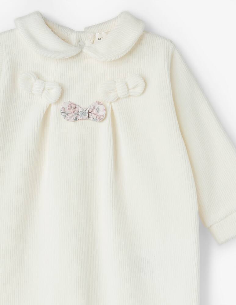 rinascente Nanan Babygrow with bow collar