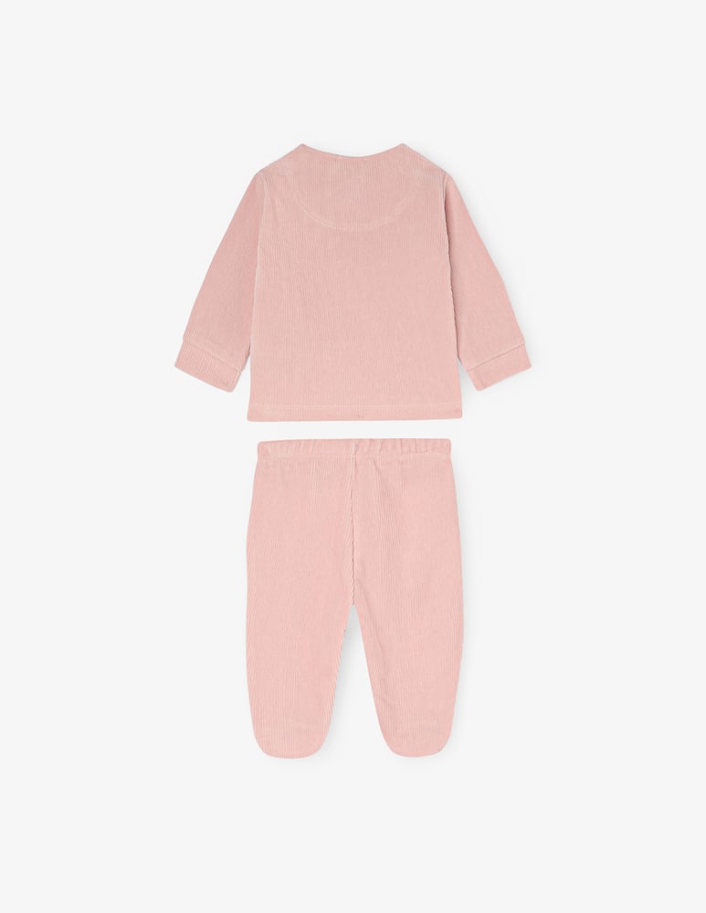 rinascente Nanan Bow-detail two-piece babygrow set
