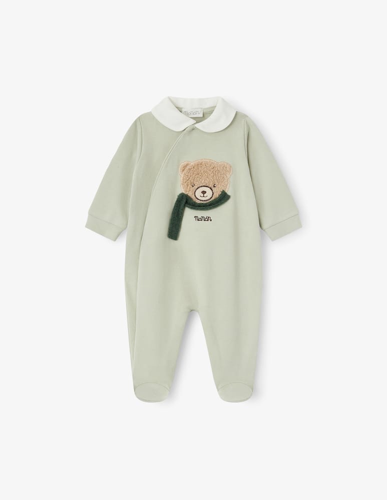 rinascente Nanan Front-opening babygrow with bear