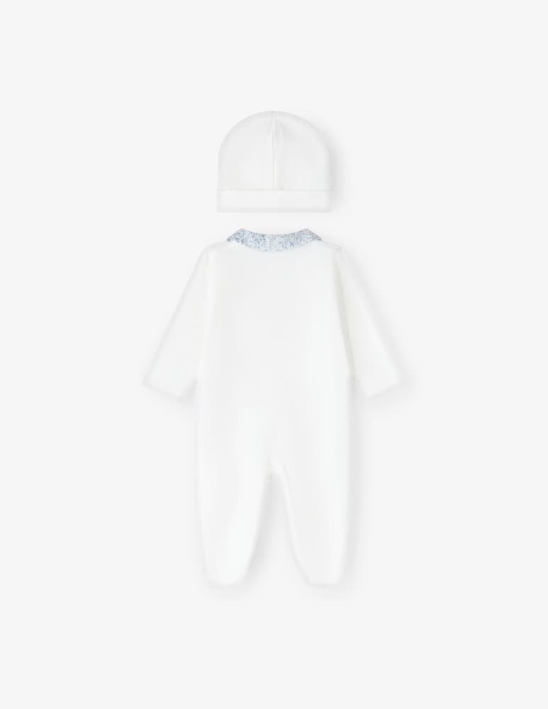 Nanan Front opening babygro and hat - picture 2 Nanan Front opening babygro and hat - picture 2