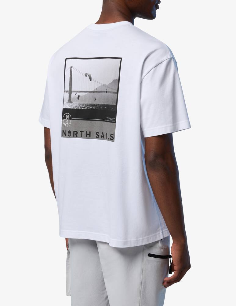 rinascente North Sails T-shirt logo patch retro