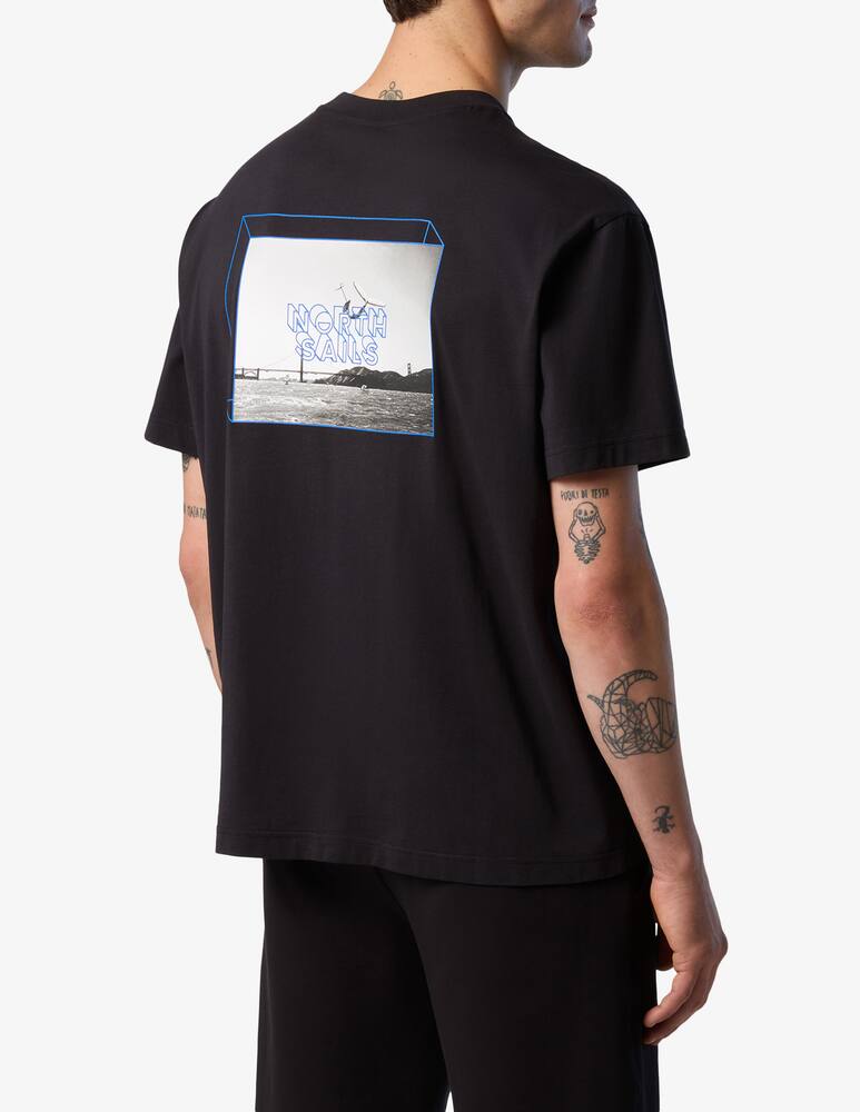 rinascente North Sails T-shirt logo patch retro