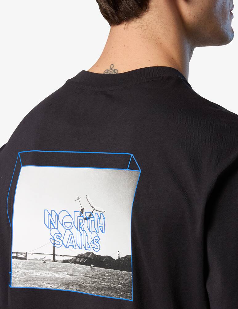 rinascente North Sails T-shirt logo patch retro