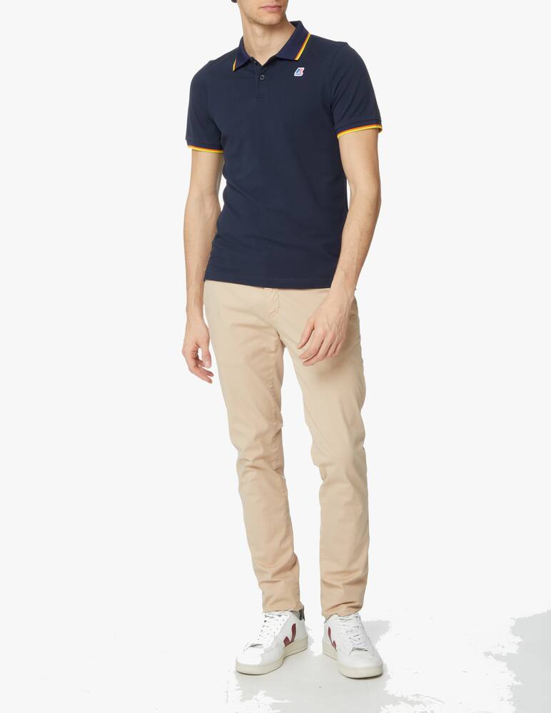 rinascente K-Way Total contrast vincent polo - blue