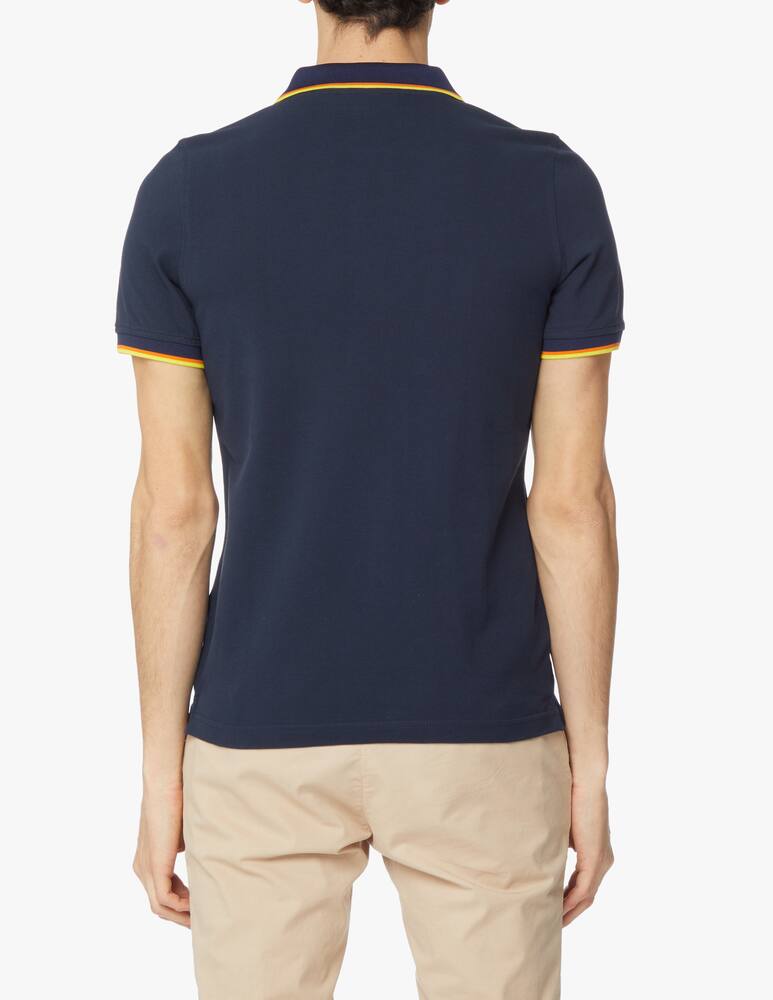 rinascente K-Way Total contrast vincent polo - blue