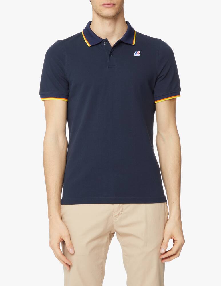 rinascente K-Way Total contrast vincent polo - blue