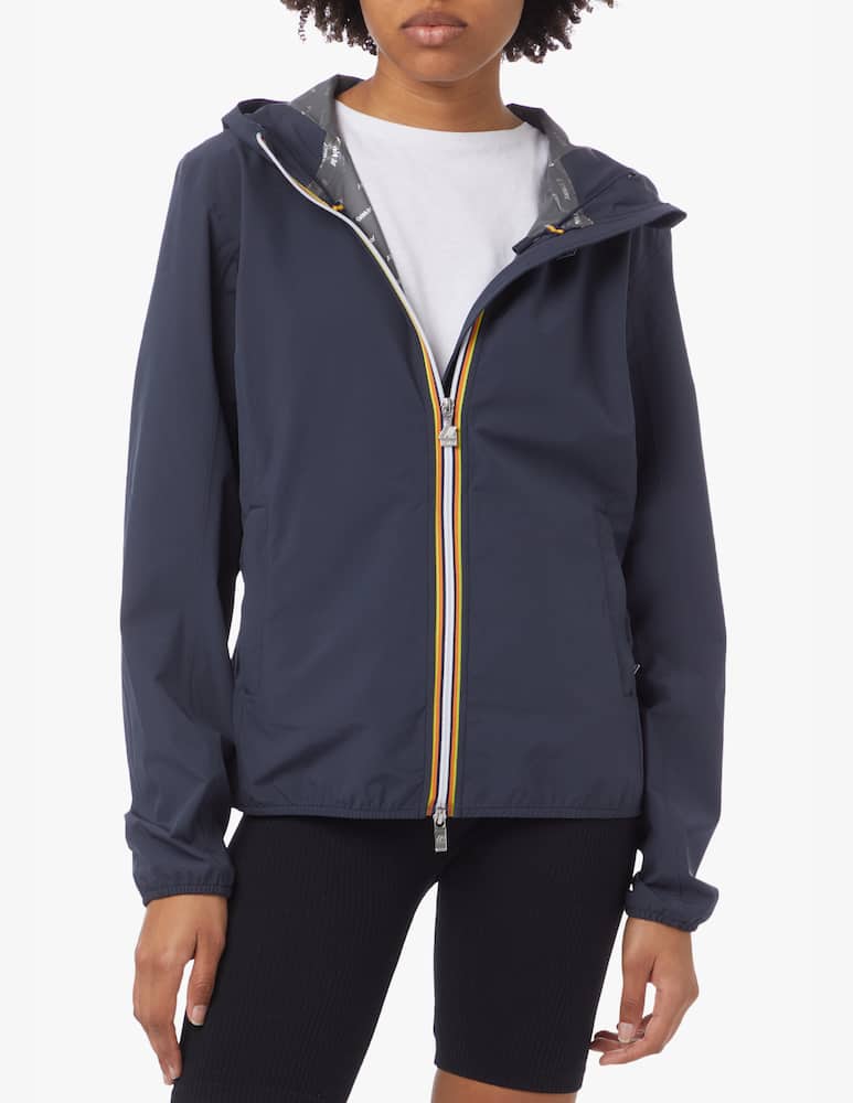 K-Way Lily Stretch Dot lightweight jacket - blue - picture 1 K-Way Lily Stretch Dot lightweight jacket - blue - picture 1