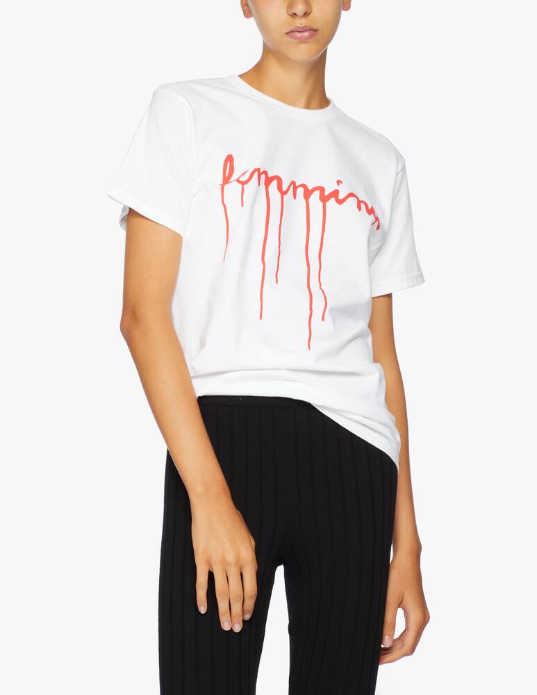 Marco Rambaldi T-shirt bianca cotone stampa 'femmina' - picture 2 Marco Rambaldi T-shirt bianca cotone stampa 'femmina' - picture 2