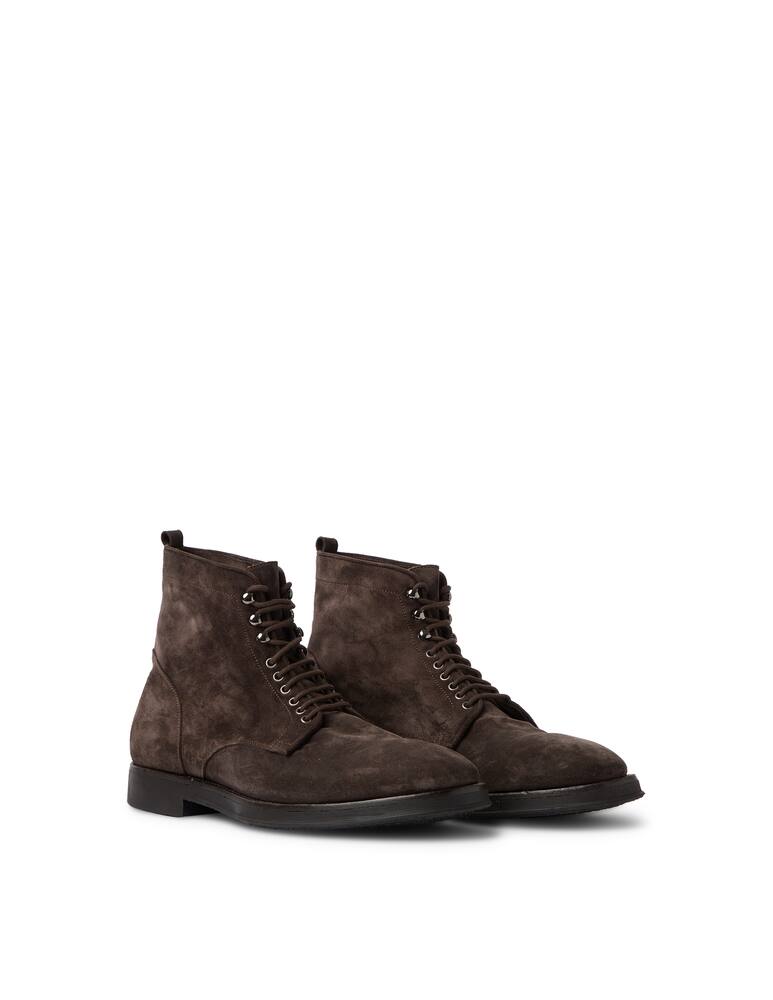 rinascente Alberto Fasciani Leather short boot lace-up