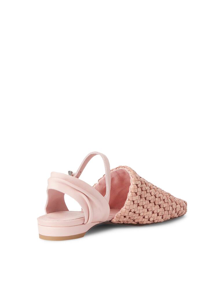 Henry Beguelin Sandali bassi in pelle intrecciata - rosa - immagine 4 Henry Beguelin Sandali bassi in pelle intrecciata - rosa - immagine 4
