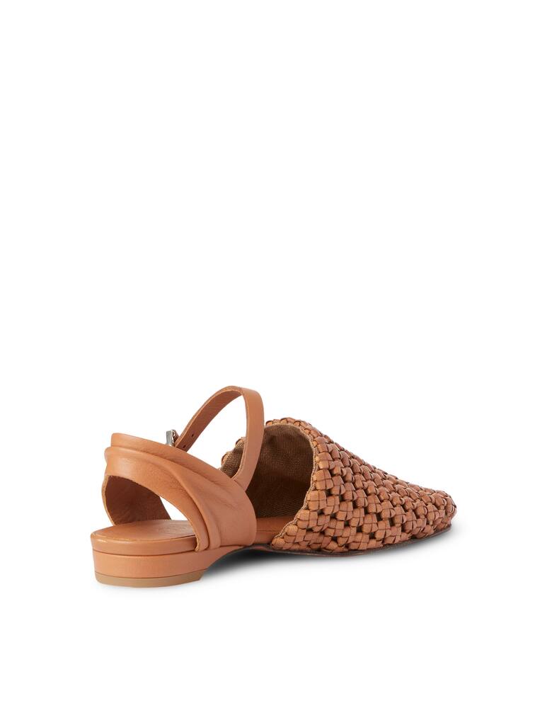 rinascente Henry Beguelin Sandali bassi in pelle intrecciata - marrone