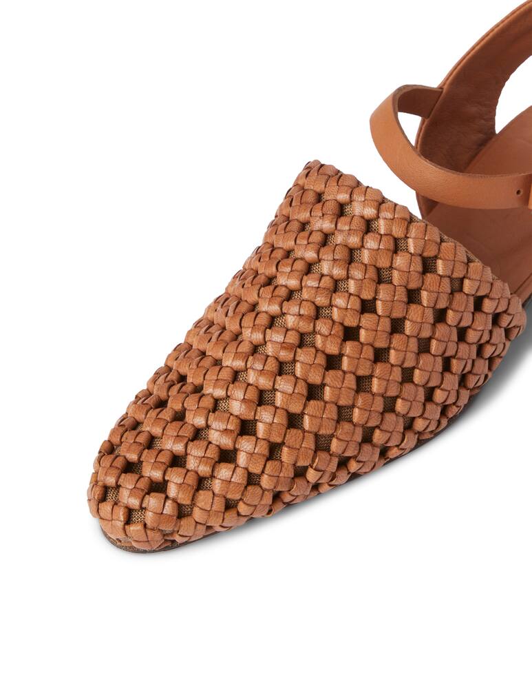 rinascente Henry Beguelin Sandali bassi in pelle intrecciata - marrone