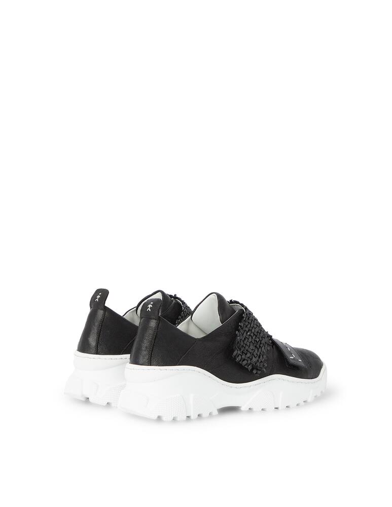 Henry Beguelin Sneakers in pelle con cinturino intrecciato - nero - immagine 4 Henry Beguelin Sneakers in pelle con cinturino intrecciato - nero - immagine 4