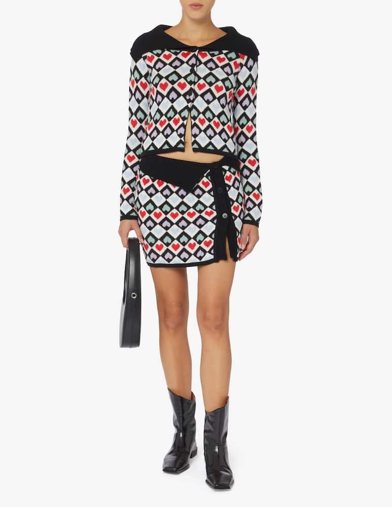 rinascente Marco Rambaldi Top jacquard cuore arcobaleno