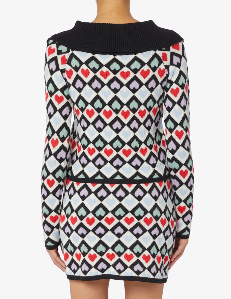 rinascente Marco Rambaldi Top jacquard cuore arcobaleno