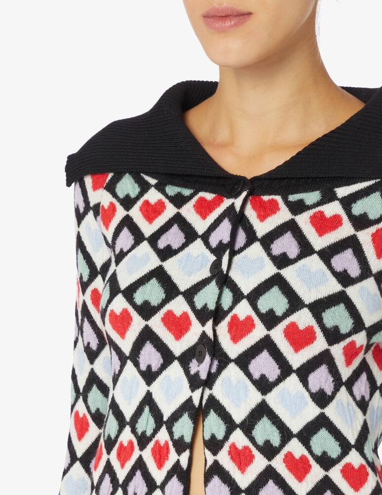 rinascente Marco Rambaldi Top jacquard cuore arcobaleno