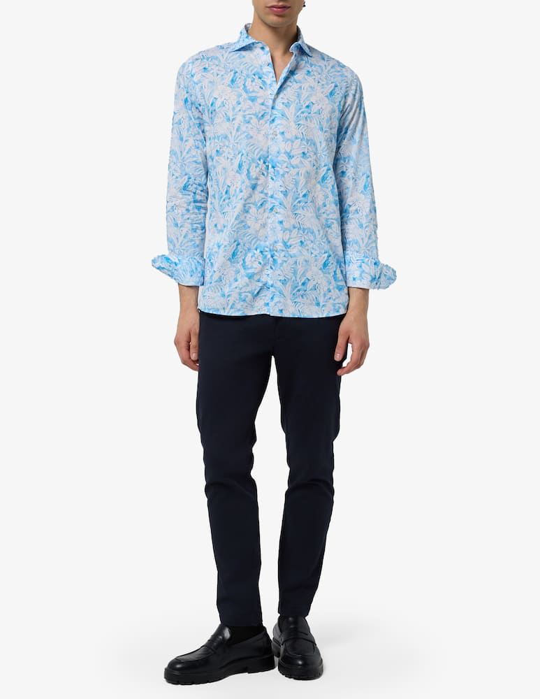 rinascente Altemflower Floral hibiscus shirt