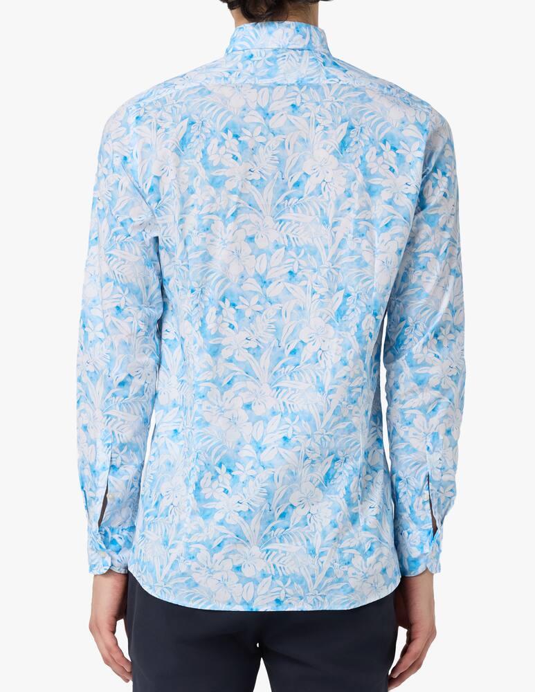 rinascente Altemflower Floral hibiscus shirt