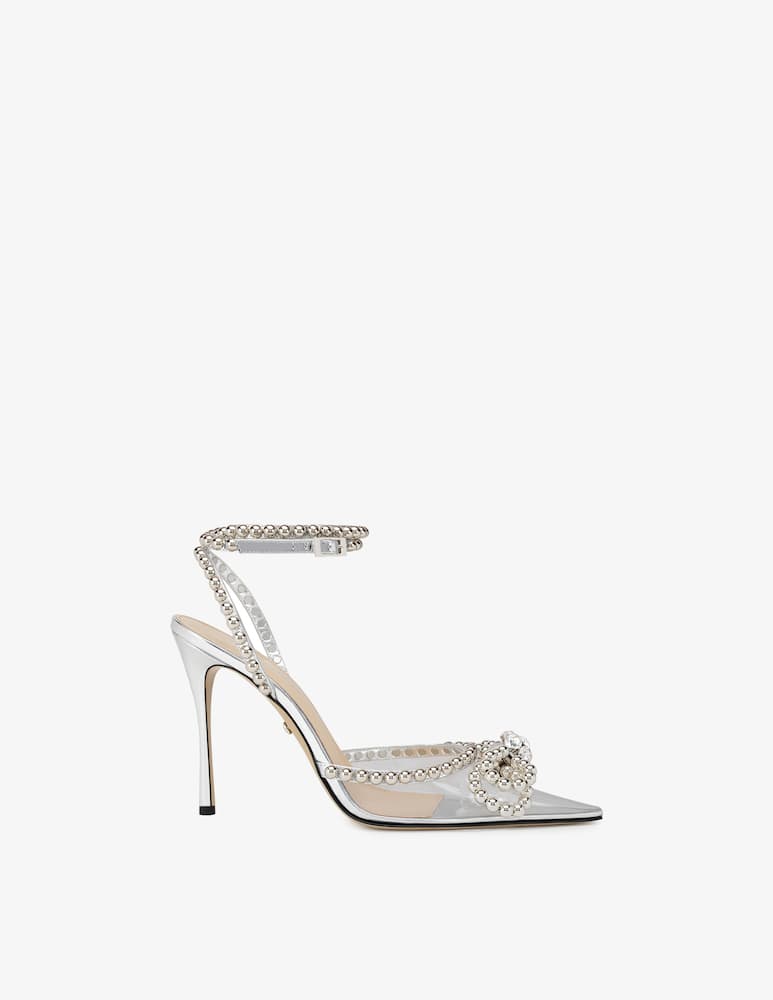 Mach & Mach Studs double bow slingback heel - picture 1 Mach & Mach Studs double bow slingback heel - picture 1