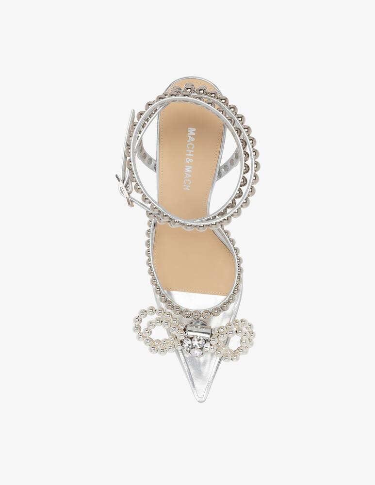 rinascente Mach & Mach Studs double bow slingback heel