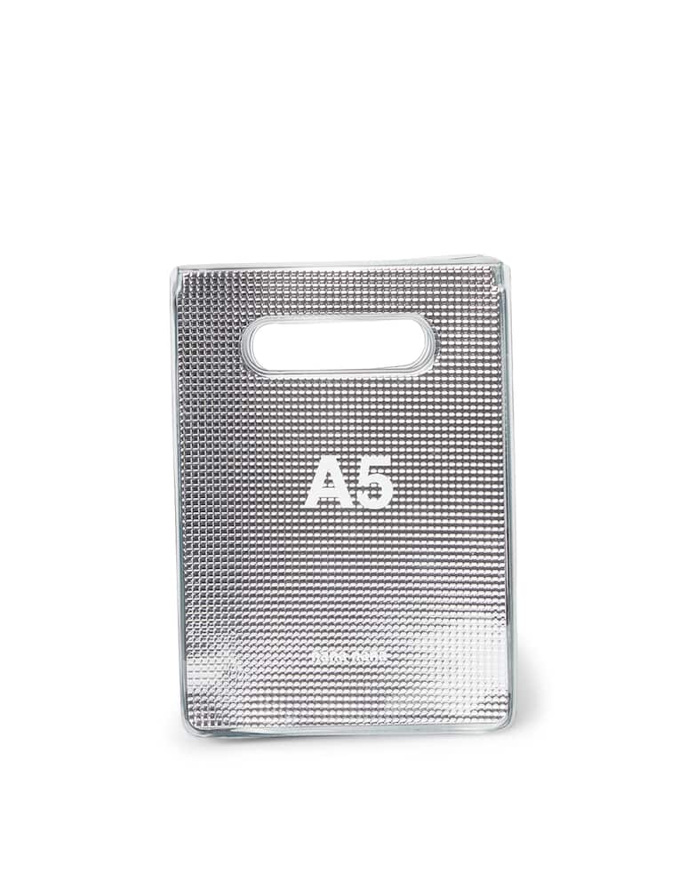 rinascente Nana Nana A5 Silver Sheet PVC bag
