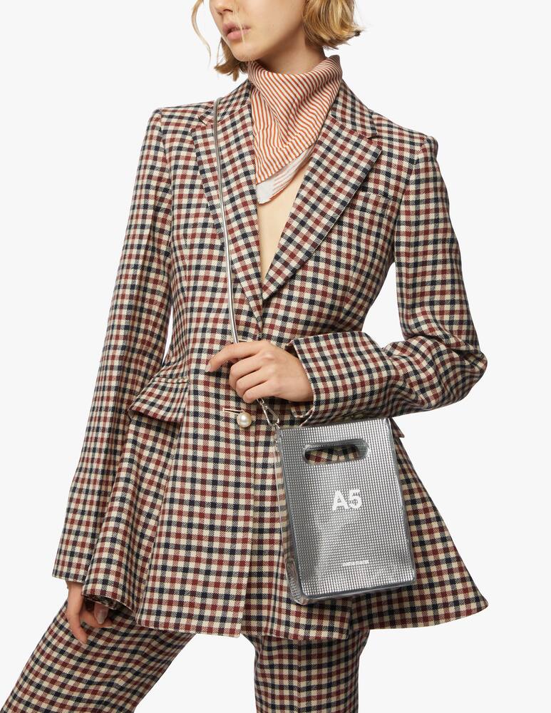 rinascente Nana Nana A5 Silver Sheet PVC bag