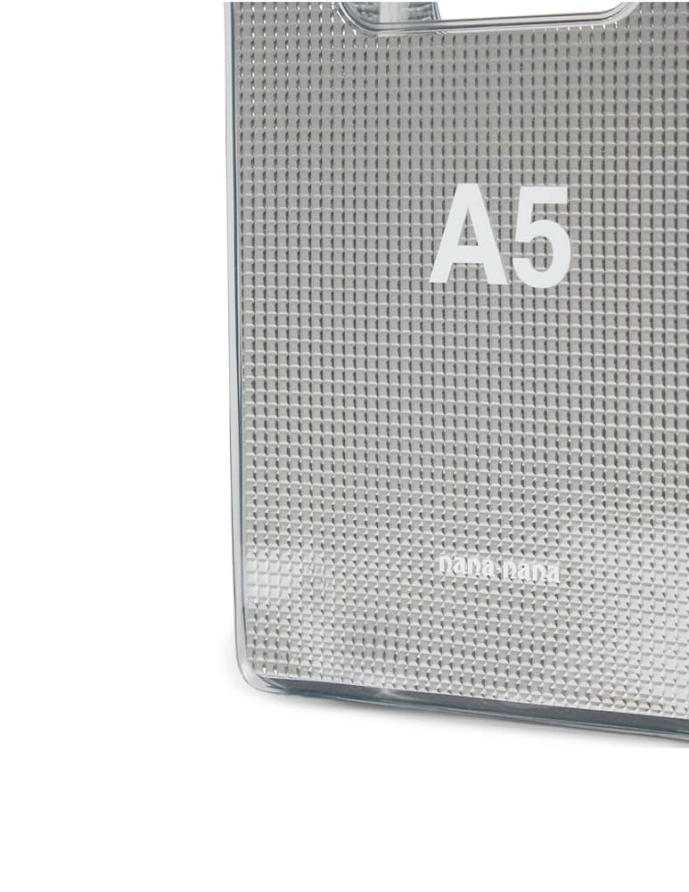 rinascente Nana Nana A5 Silver Sheet PVC bag