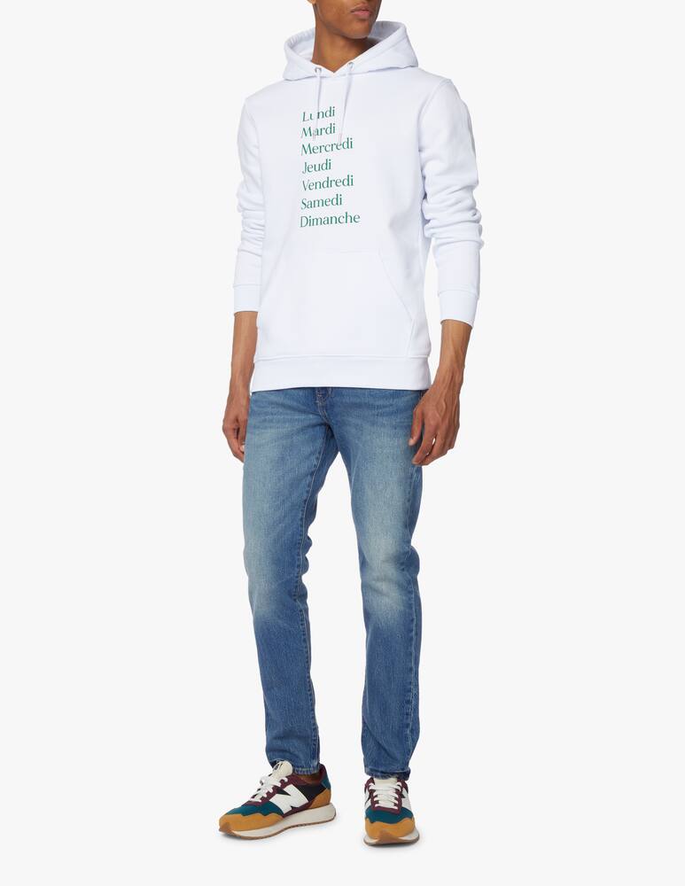 rinascente Les Petits Basics Felpa con cappuccio semaine - bianco