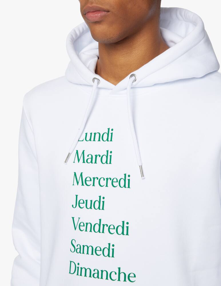 rinascente Les Petits Basics Felpa con cappuccio semaine - bianco