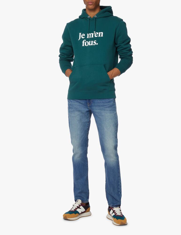 rinascente Les Petits Basics Felpa con cappuccio je men fous - verde