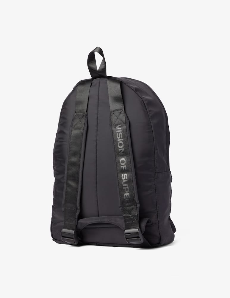 rinascente Vision of Super Zaino in nylon fiamma rossa - Nero