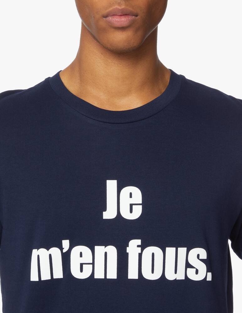 rinascente Les Petits Basics T-shirt je men fous - blue