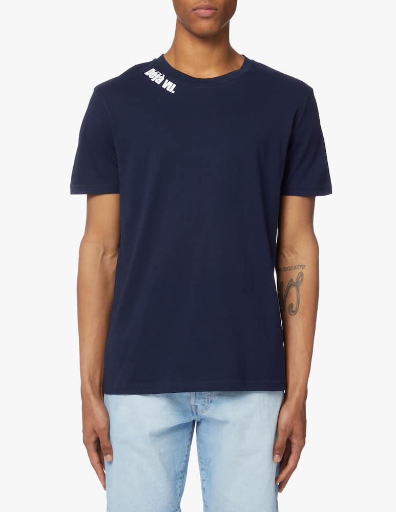 Les Petits Basics T-shirt deja vu neck print - blue - picture 1 Les Petits Basics T-shirt deja vu neck print - blue - picture 1