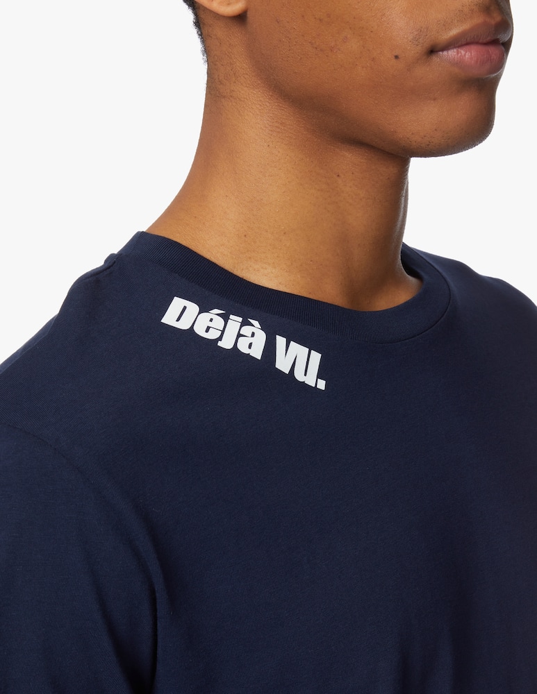 Les Petits Basics T-shirt deja vu neck print - blue - picture 4 Les Petits Basics T-shirt deja vu neck print - blue - picture 4