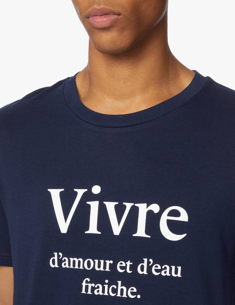 rinascente Les Petits Basics Maglietta manica corta amor et eau - blu